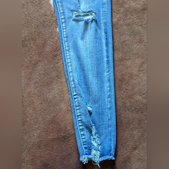 Simple Society Eco Friendly Distressed Skinny Ankle Jeans - Picture 6 of 16